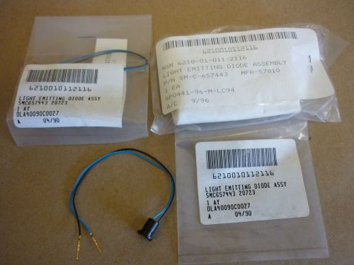 Lot of 3 light emitting diode assembly sm-c-657443 new for sale
