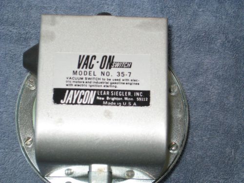 JAYCON VAC-ON Vacuum Switch 35-7