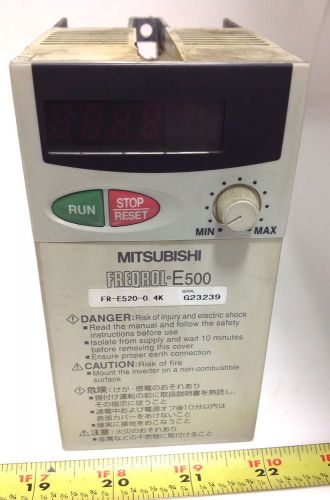MITSUBISHI FREQROL-E500 0.4KW 0.2-400HZ INVERTER FR-E520-0.4K