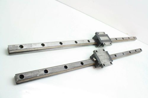 2 sbc linear sbg 30 fl-c linear guide rails 825mm long w/ blocks thk grade b for sale