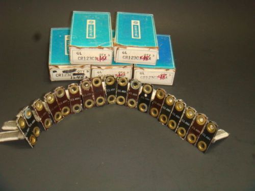 NEW LOT OF 18 GENERAL ELECTRIC THERMAL OVERLOAD HEATERS, CR123C1.48A, NEW IN BOX
