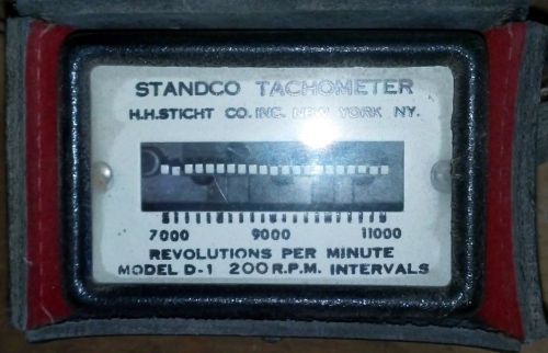 Standco vibrating reed tachometer model d-1 for sale