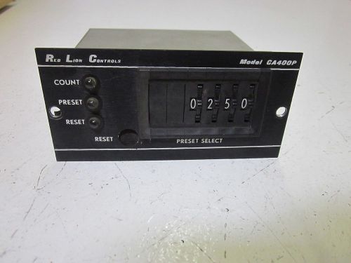 RED LION CA400P PRESET SELECT COUNTER *USED*