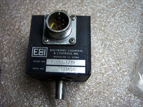 (R2-6) 1 USED ELECTRONIC COUNTERS PU863-6/5V ENCODER