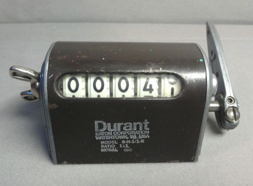 Vintage Durant Eaton Model 5-H-1-1-R 1:1 Serial 695 5 Digit Mechanical Counter