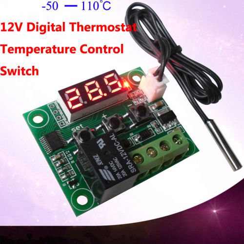 GOOD DC 12V Cool Heat temp Thermostat Thermometer Temperature Control Switch