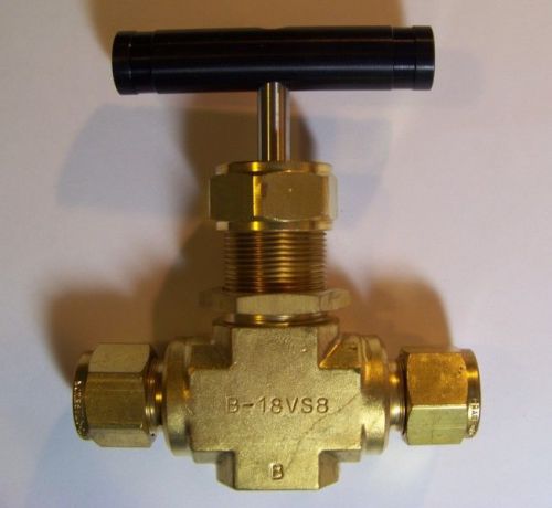 Swagelok b-18vs8   1/2 ”  brass integral bonnet needle valve new - sale for sale
