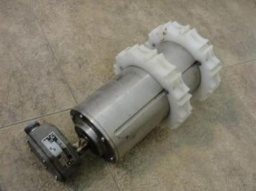 31695 used, van der graaf tm127a25-410nb drum motor, 230 volts 60 hz, 1 hp for sale