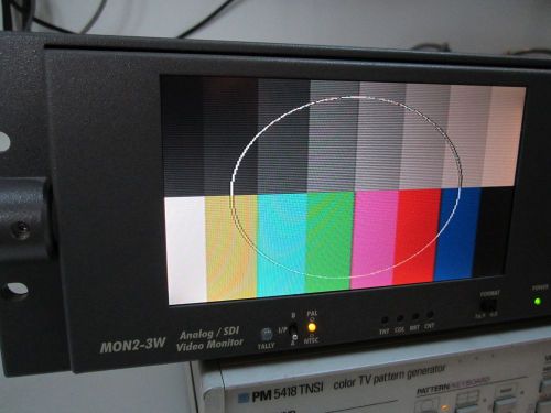 Panorama DTV Wohler MON2-3W Analog/SDI dual LCD monitor tested working