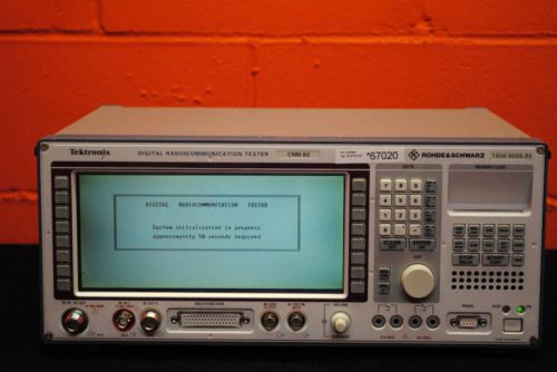 Rohde &amp; schwarz cmd80 communications test set loaded  w/ opt&#039;s for sale