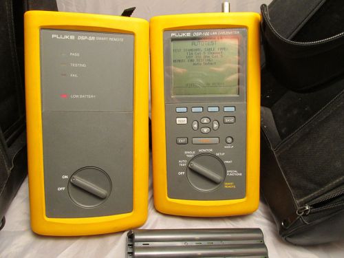 Fluke dsp 100 lan cable meter - dsp sr smart remote for sale