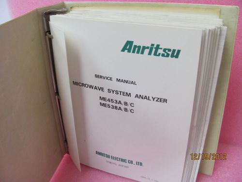 ANRITSU ME453A/B/C &amp; ME538A/B/C Service Manual
