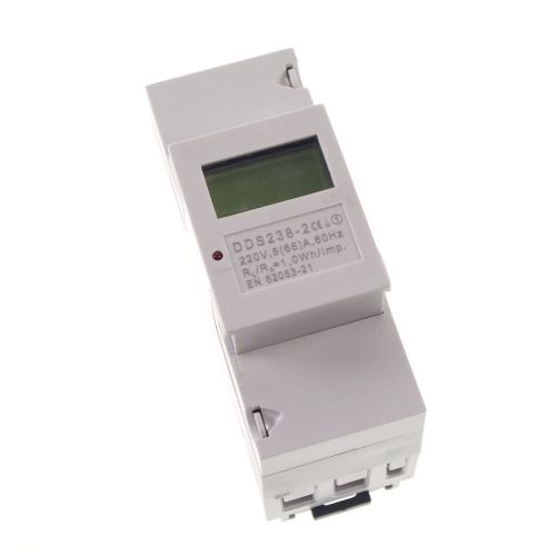5a to 65a  220v 60hz single phase din-rail kilowatt led hour kwh meter ce proved for sale