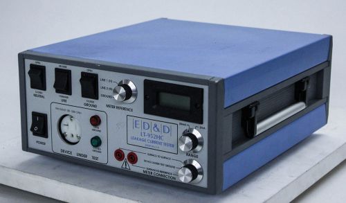 Ed&amp;d model lt-952hc digital product safety electrical leakage current tester for sale