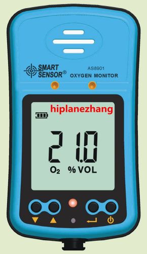 Handheld Oxygen O2 Gas Detector Tester Monitor Range 0-25% Li-battery AS8901