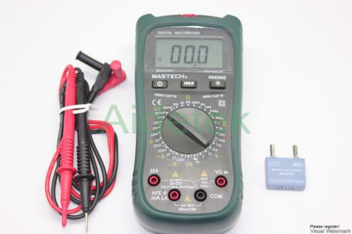 MS8260E LCR meter + multimeter AC DC V A diode buzz non contact AC dect vs FLUKE