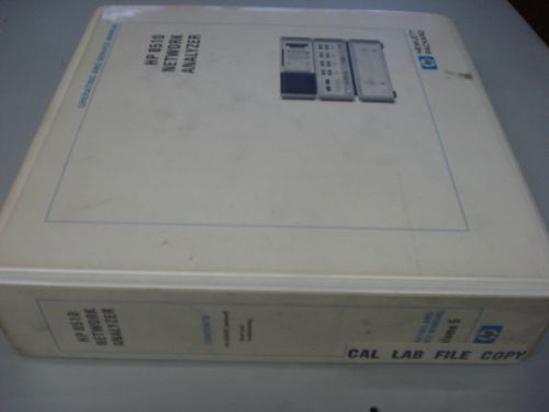 HP 8510 Operating and Service Manual Volume 5 P/N 08510-90025