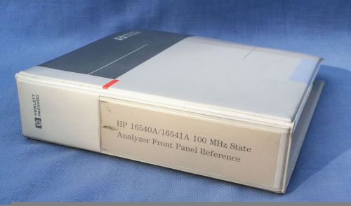 HP 16540A/16541A 100MHz State Analyzer Module Programming Reference 16540-90903