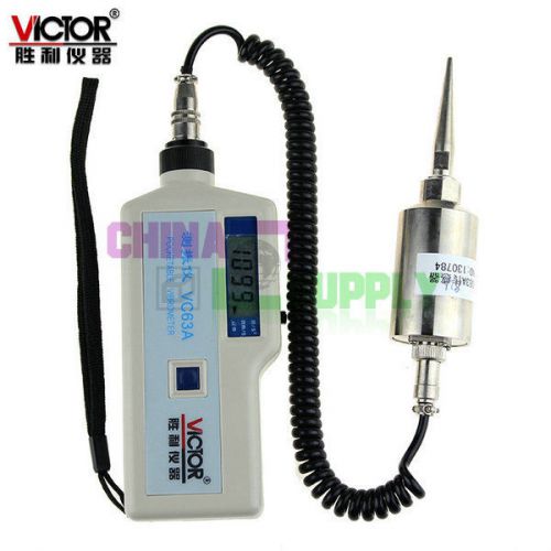 Vibration acceleration displacement of rotating 0~1999?m victor vibrometer vc63a for sale
