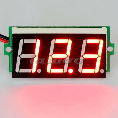 0.56&#034;digital battery monitor voltage measurement 3.5-30.0v red led car voltmeter for sale