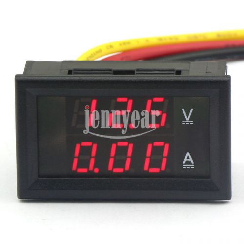 LED Digital 12 Volt Tester DC Amp Panel Meter 4.5-30V/10A Amperemeter Voltmeter