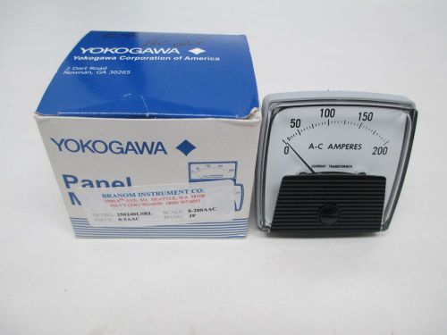 NEW YOKOGAWA 250240LSRL 0-200 AC AMPERES PANEL METER D325076