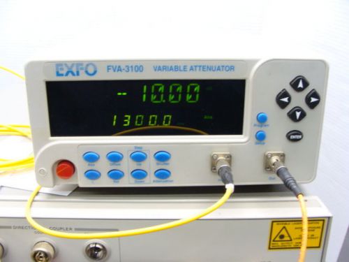 Exfo Variable Optical Attenuator Model FVA-3100-D50 700-1310nm 0-100dB Atten.