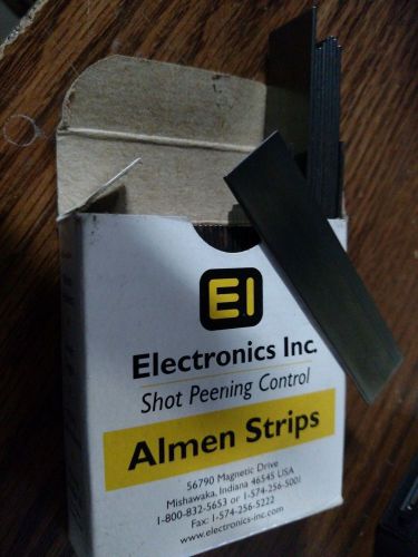 Almen Strips Electronics Inc. Shot Peening Control Type: A Grade: II