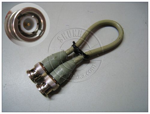 Used agilent hp 22cm 10502a 50 ohm bnc male plug to bnc male rf test cable #e-gf for sale