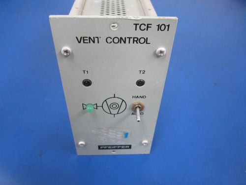 Pfeiffer Balzers Vent Control Plug-in Module TCF 101