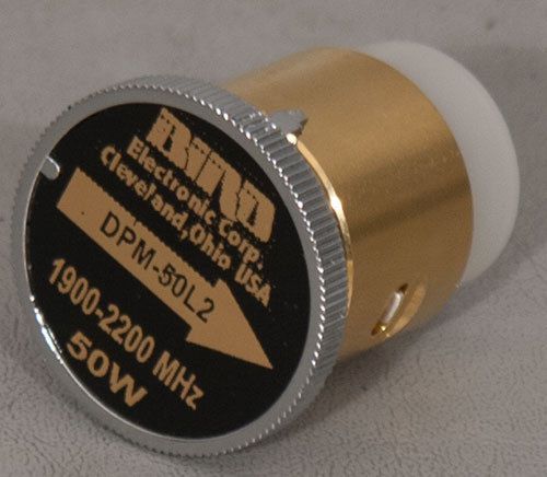 Bird dpm-50l2 1.25 w-50 w 1900-2200 mhz wattmeter element/slug for dps/5010 for sale