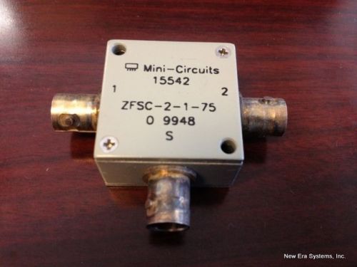 Mini Circuits ZFSC-2-1-75 2-WAY Power Splitter/Combiner 75 OHMS 0.25-300Mhz