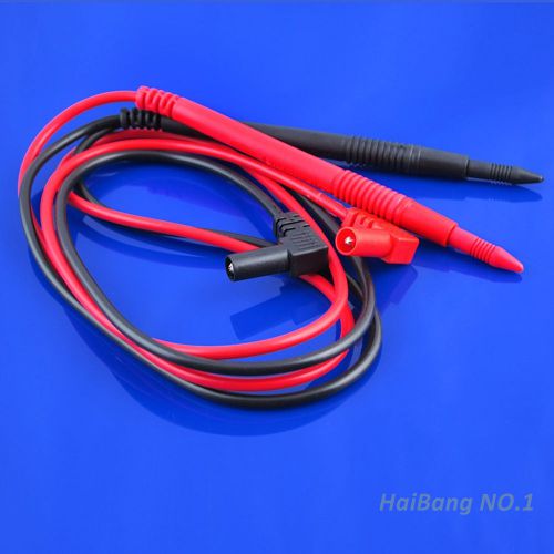 1 pair digital multimeter test lead probe wire pen cable needle tip 1000v 10a qy for sale