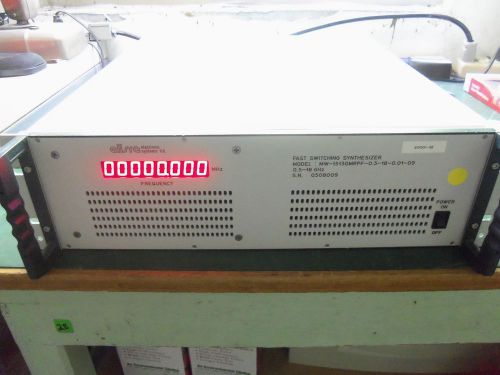 Elisra Fast Switching Synthesizer 0.5-18 GHz MW-15130MRFP-0.5-18-0.01-09