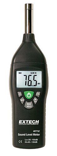 Extech 407732 type 2 35 decibel to 130 decibel digital sound level meter for sale