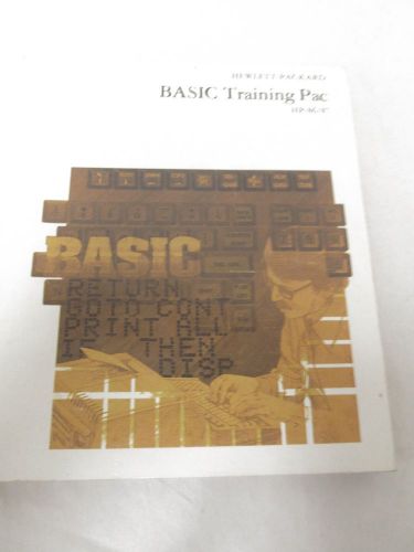 HEWLETT PACKARD BASIC TRAINING PAC HP-86/87