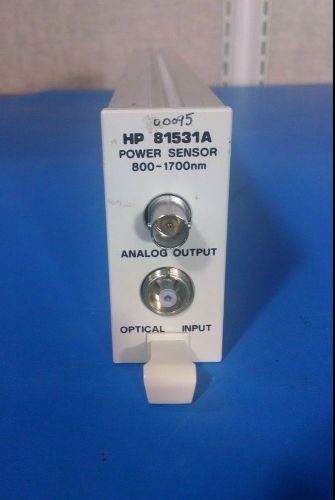 HP / Agilent 81531A Power Sensor Module 800nm - 1700nm