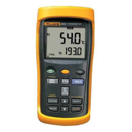 Fluke 54 ii b dual input digital thermometer with data logging. for sale