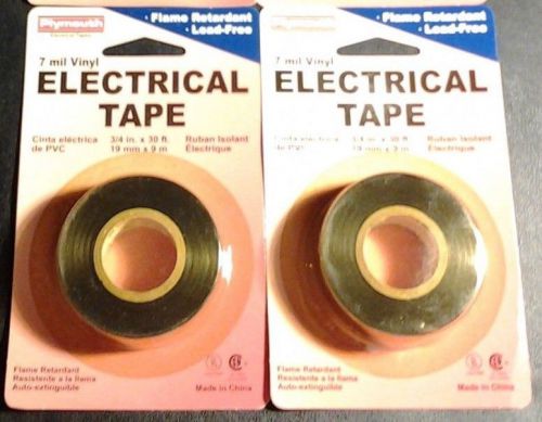 Electrical tape 3 packs black electrical tapes ul flame retardant lead - free. for sale