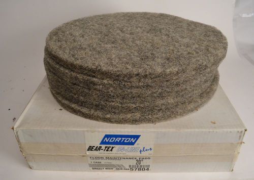 Case of 5 20&#034; Bear Tex Grizzly Bear Hair High Speed Burnishing Pad Buffer 57804