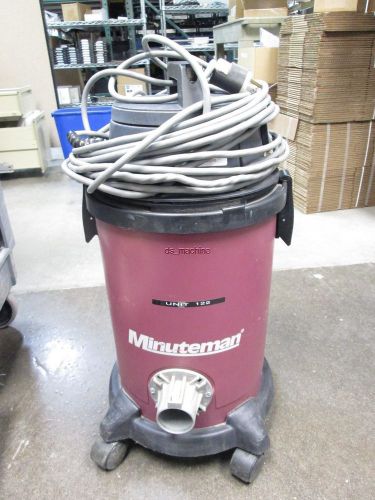 Minuteman c82907-00 bio-haz vacuum 6 gallon capacity 2&#034; hose inlet 115vac 10a for sale