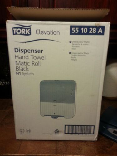 New tork matic roll hand towel dispenser black with key for sale