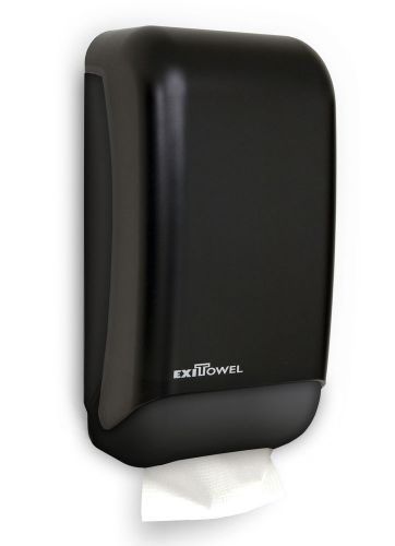 Palmer Fixture Exitowel Mini Fold Dispenser Black Translucent