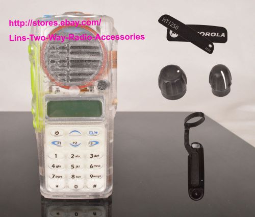 Transparent  housing case for Motorola HT1250 ( LCD+Ribbon Cable+Speaker+mic)