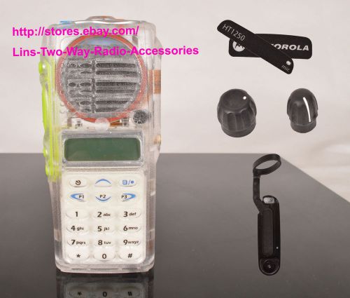 Transparent  housing case for motorola ht1250 ( lcd+ribbon cable+speaker+mic) for sale