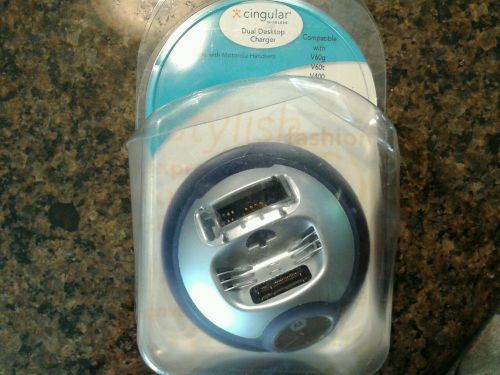 Motorola cingular wireless Dual Port Desktop Charger *NEW* v60g.v60t.v400