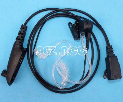 Black surveillance kit headset earpiece mic for motorola ht750 ht1250 ht1550 for sale