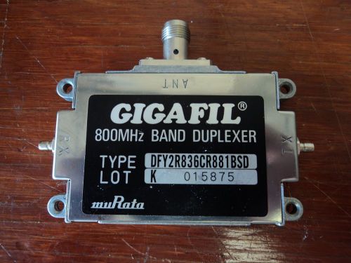 NEW MURATA Gigafil 800MHz Band Duplexer Microwave RF 800 Mhz DFY2R836CR881BSD