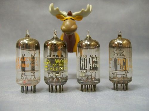 12av7 vacuum tubes  lot of 4  rca / westinghouse for sale
