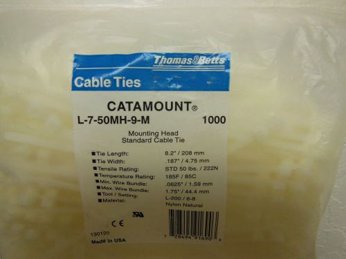 Thomas &amp; Betts Cable Ties Catamount L-7-50MH-9-M